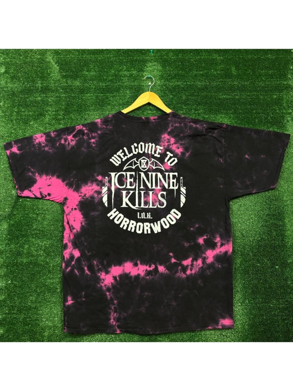Ice Nine Kills Welcome to Horrorwood Heavy Metal Band Tie-Dye T-Shirt Size XXXL